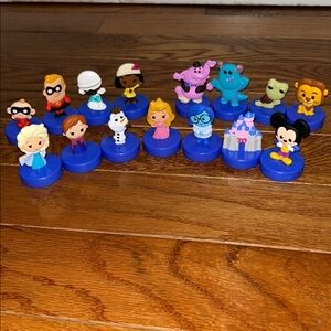 Disneylands 70th Action Figure Set with Blue Bases